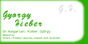 gyorgy hieber business card